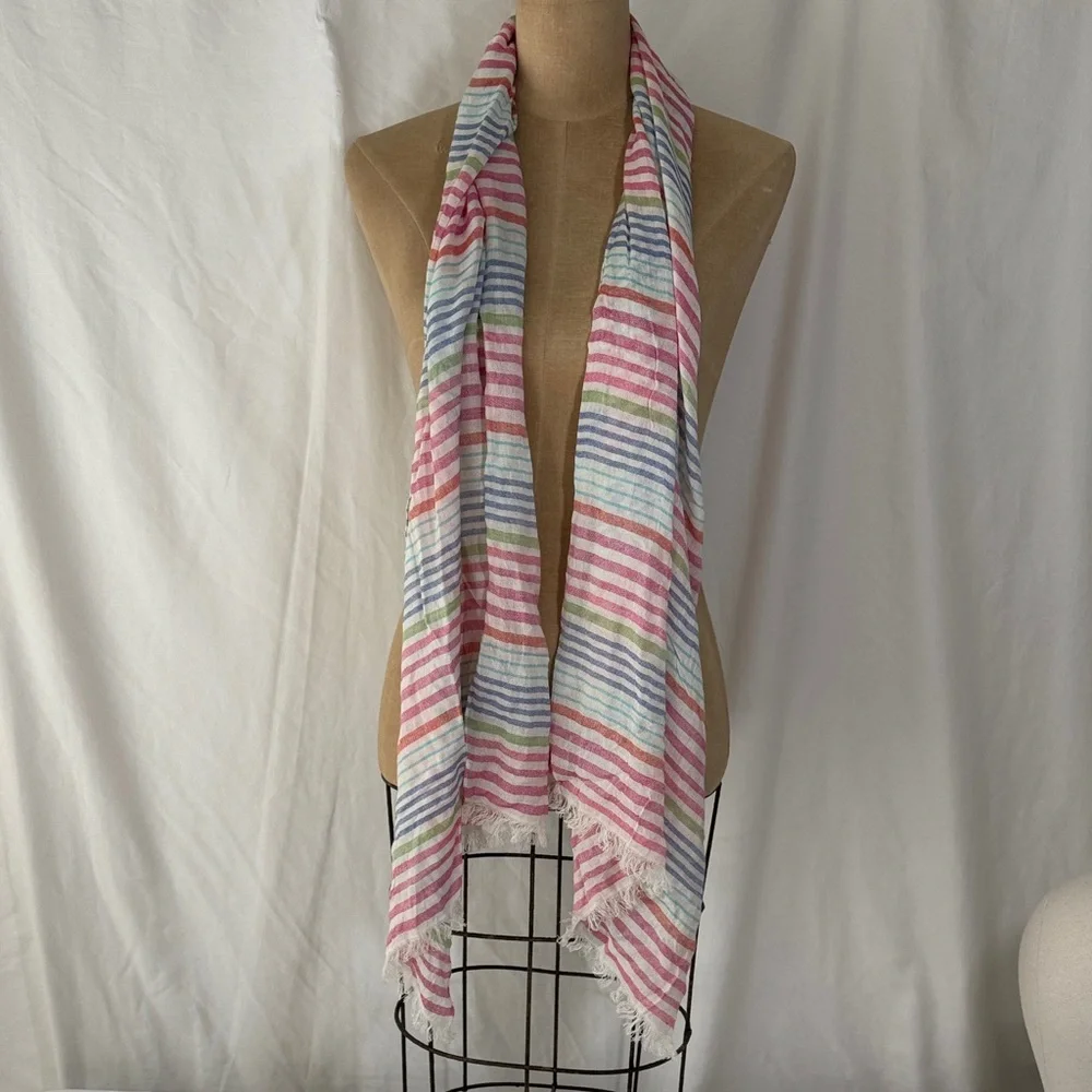 J. Jill Multicolor Striped Scarf